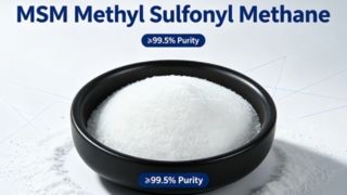 Contraste de taille de particule de poudre de diméthylsulfone MSM | Maille 20-40 et maille 60-80
