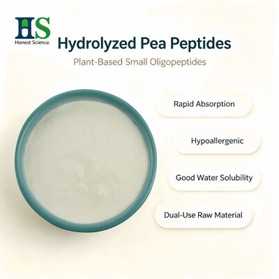 Poudre de peptides de protéines de pois, protéine de pois hydrolysée pour les formules de soins de la peau et de nutrition