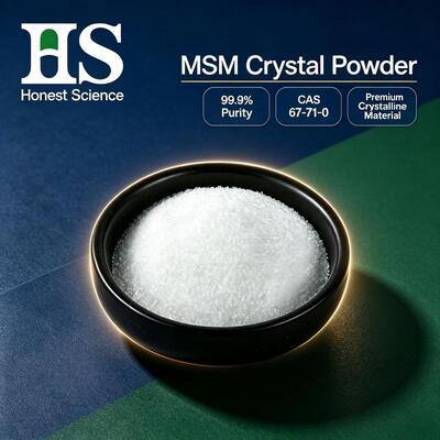 Poudre de cristal MSM de qualité alimentaire | Méthylsulfonylméthane en gros pour le soin des animaux