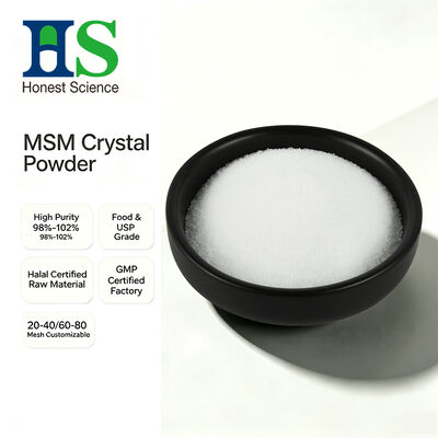 Poudre de cristal MSM de qualité USP | Diméthylsulfone CAS 67‑71‑0 Matière première en vrac